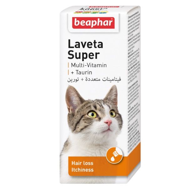 شربت مولتی ویتامین گربه بیفار مدل laveta super حجم 50 میلی لیتر