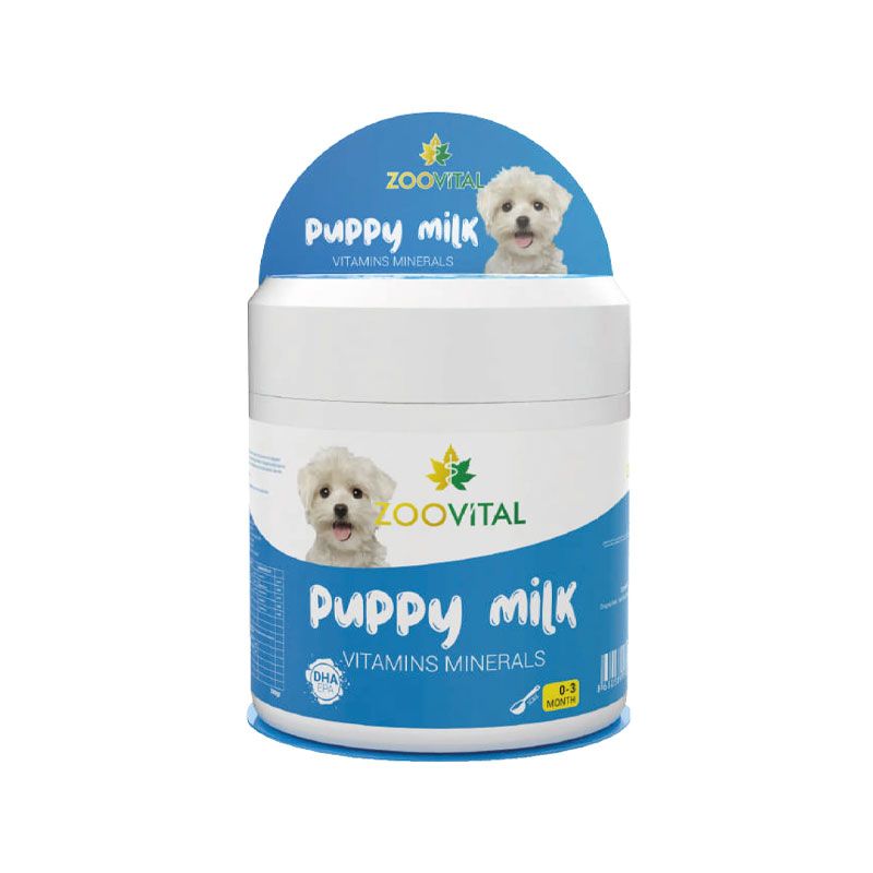 شیر خشک توله سگ زوویتال مدل puppy milk وزن 200 گرم