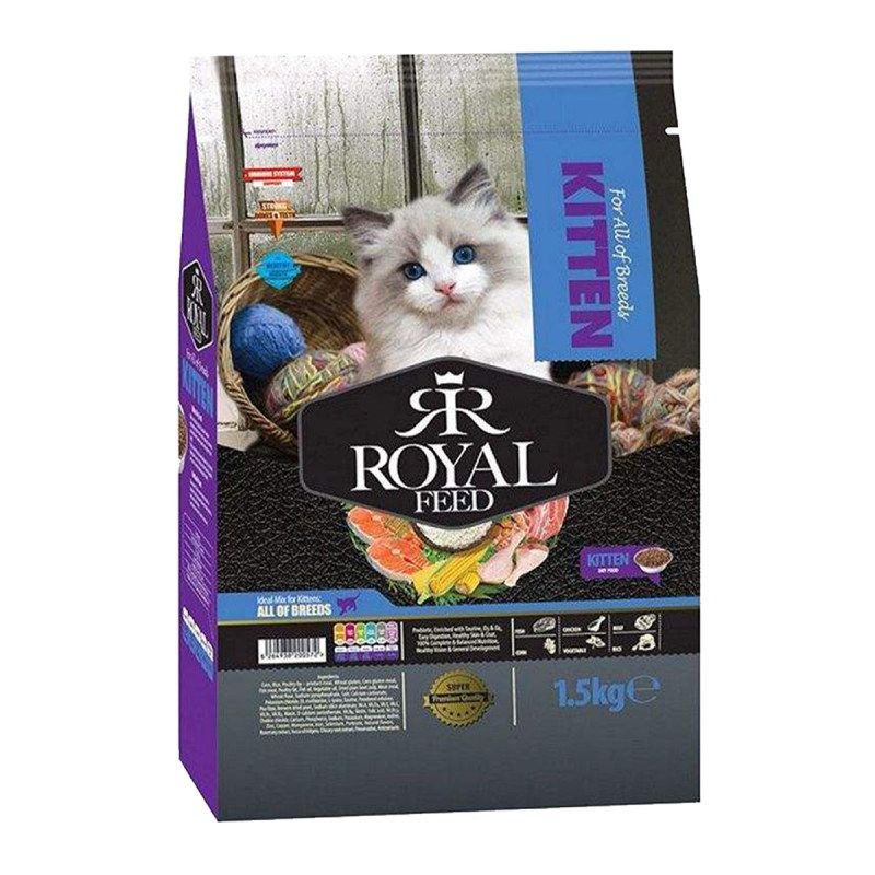 غذا خشک گربه رویال فید مدل kitten وزن 1.5 کیلوگرم