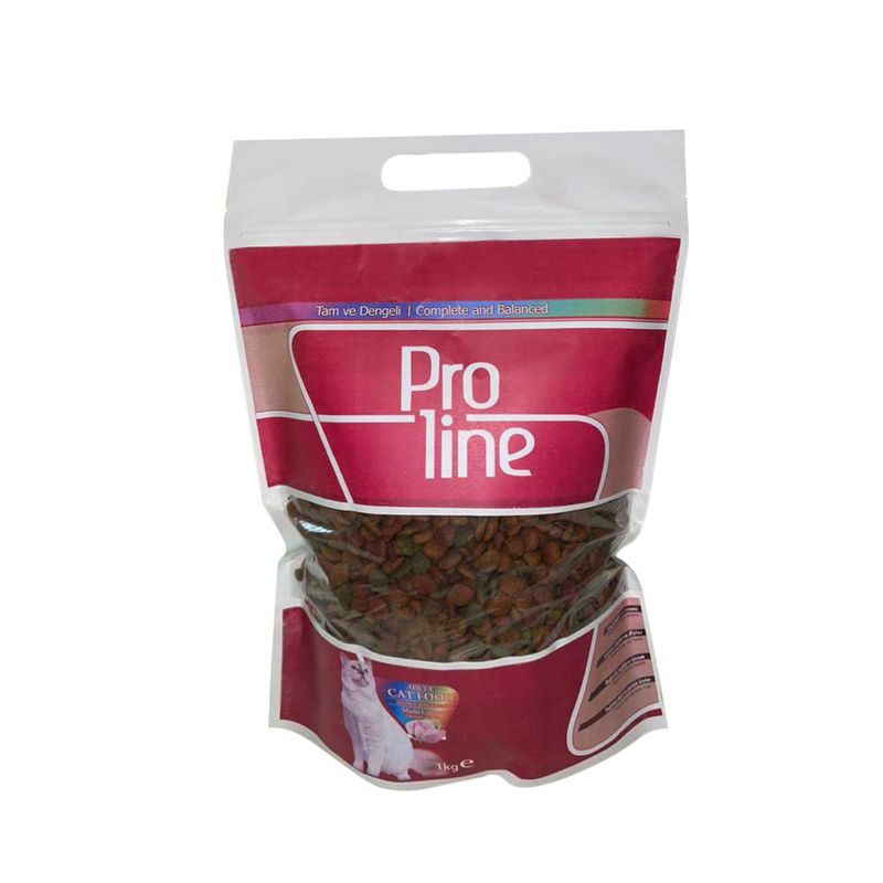 غذا خشک گربه پرولاین مدل multi colour chicken وزن 1 کیلو گرم