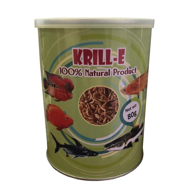 غذا ماهی آکواریوم آکوا مدل krill e وزن 80 گرم