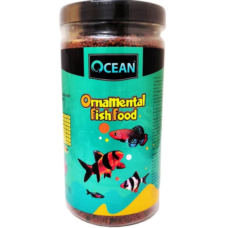 غذا ماهی آکواریوم اوشن مدل ornamental وزن 650 گرم