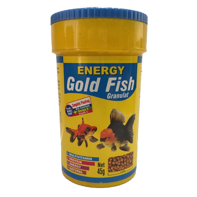 غذا ماهی انرژی مدل gold fish granulat وزن 45 گرم