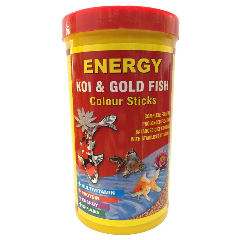 غذا ماهی انرژی مدل koi & gold fisf colour sticks حجم 1000 میلی لیتر