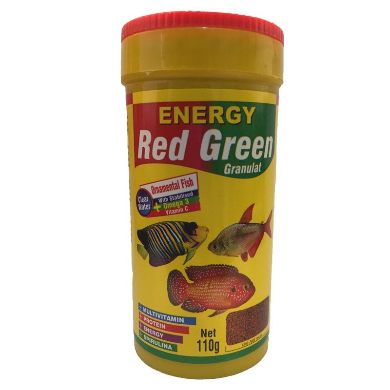 غذا ماهی انرژی مدل red green granulat وزن 110 گرم