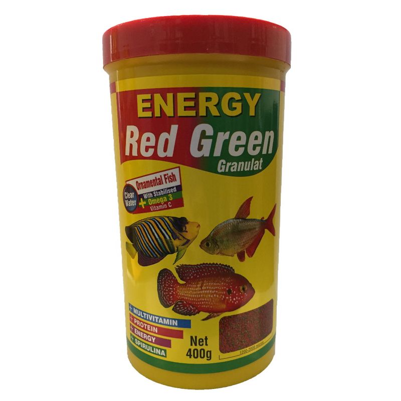 غذا ماهی انرژی مدل red green granulat وزن 440 گرم