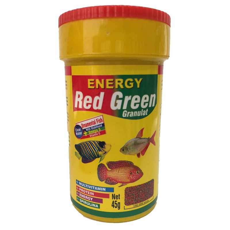 غذا ماهی انرژی مدل red green granulat وزن 45 گرم