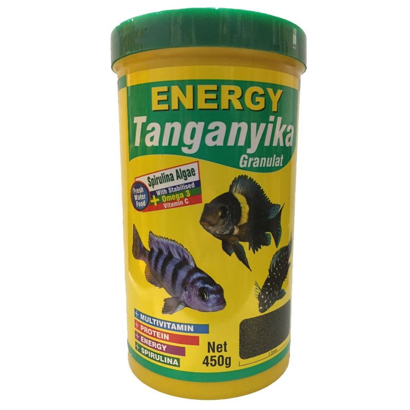 غذا ماهی انرژی مدل tanganyika granulat وزن 450 گرم