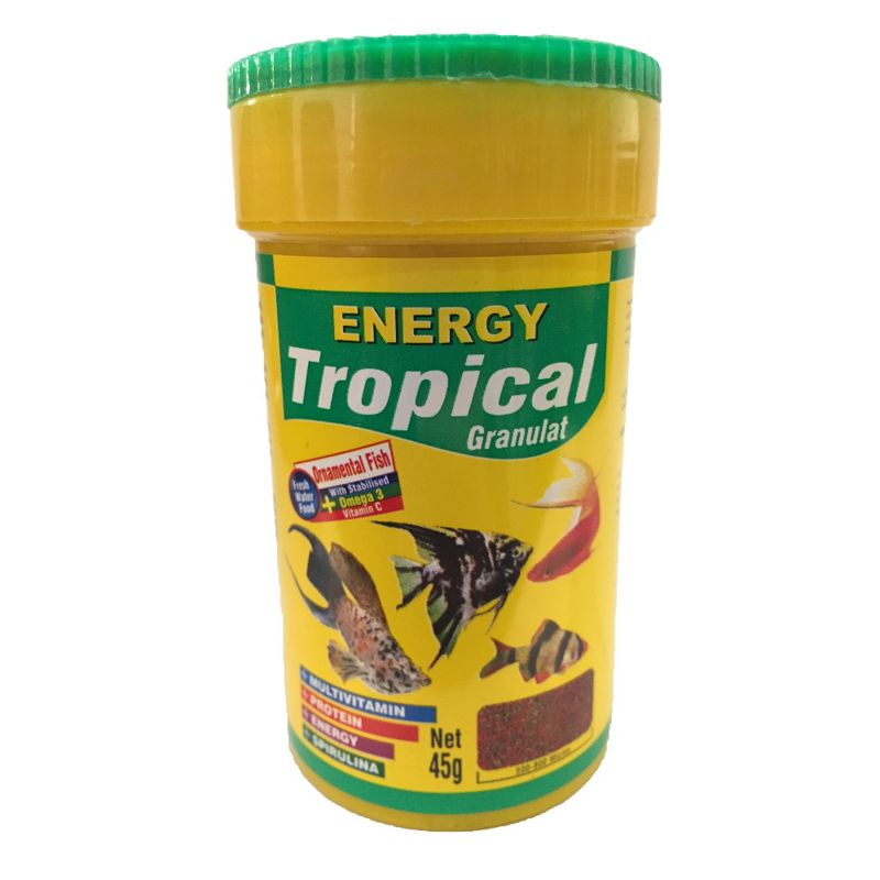 غذا ماهی انرژی مدل tropical granulat وزن 45 گرم