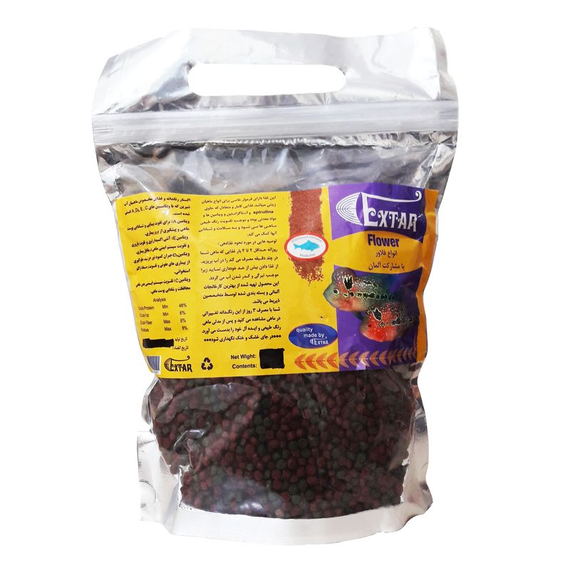 غذا ماهی اکستار مدل flower وزن 500 گرم