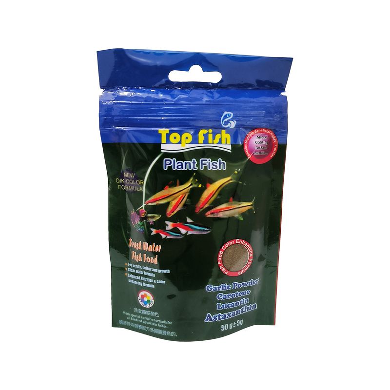 غذا ماهی تاپ فیش مدل plant fish وزن 50 گرم