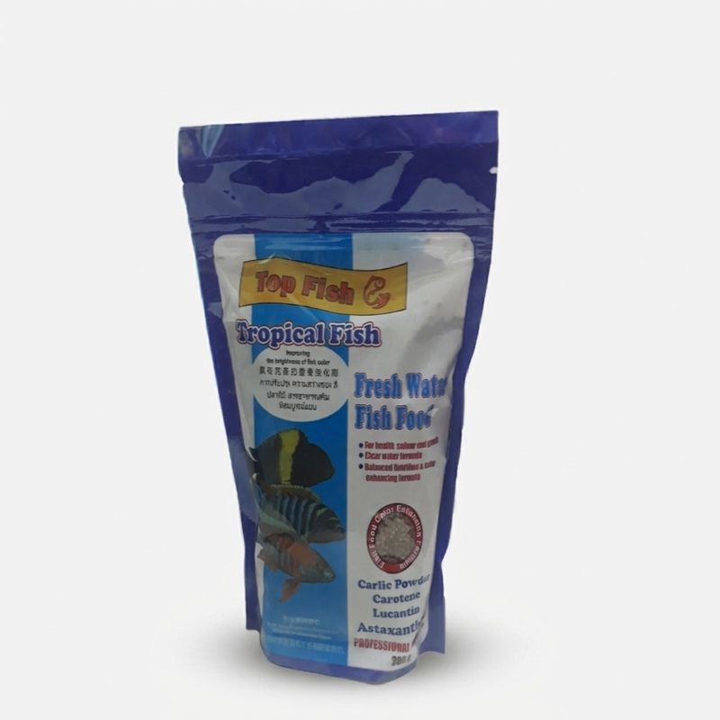 غذا ماهی تاپ فیش مدل tropical fish وزن 200 گرم