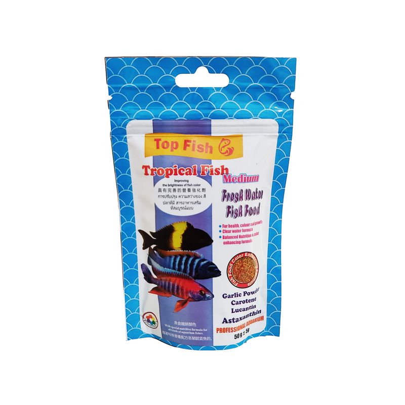 غذا ماهی تاپ فیش مدل tropical fish وزن 50 گرم