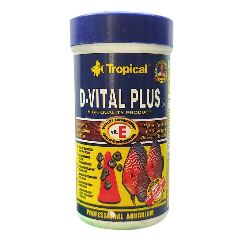 غذا ماهی تروپیکال مدل d vital plus کد 7d وزن 25 گرم