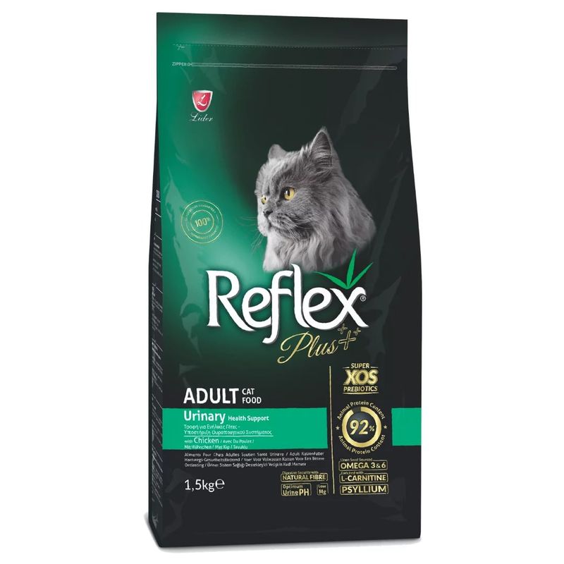غذاي خشک گربه رفلکس پلاس مدل urinary with chicken وزن 1.5 کيلوگرم