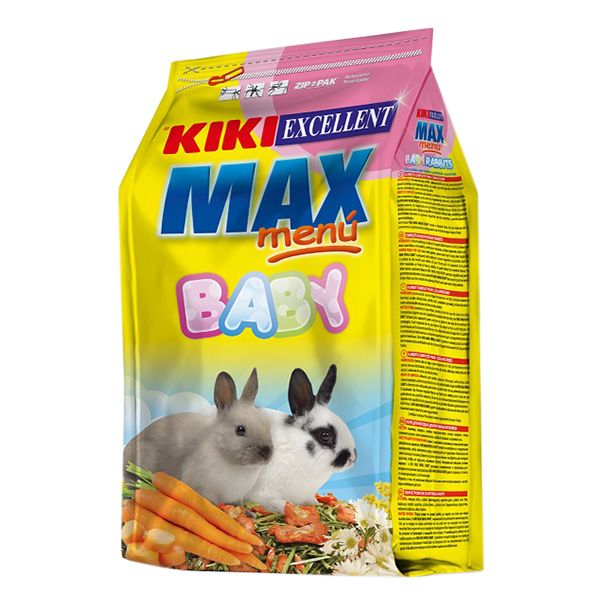 غذای بچه خرگوش کیکی مدل max menu وزن 1 کیلوگرم