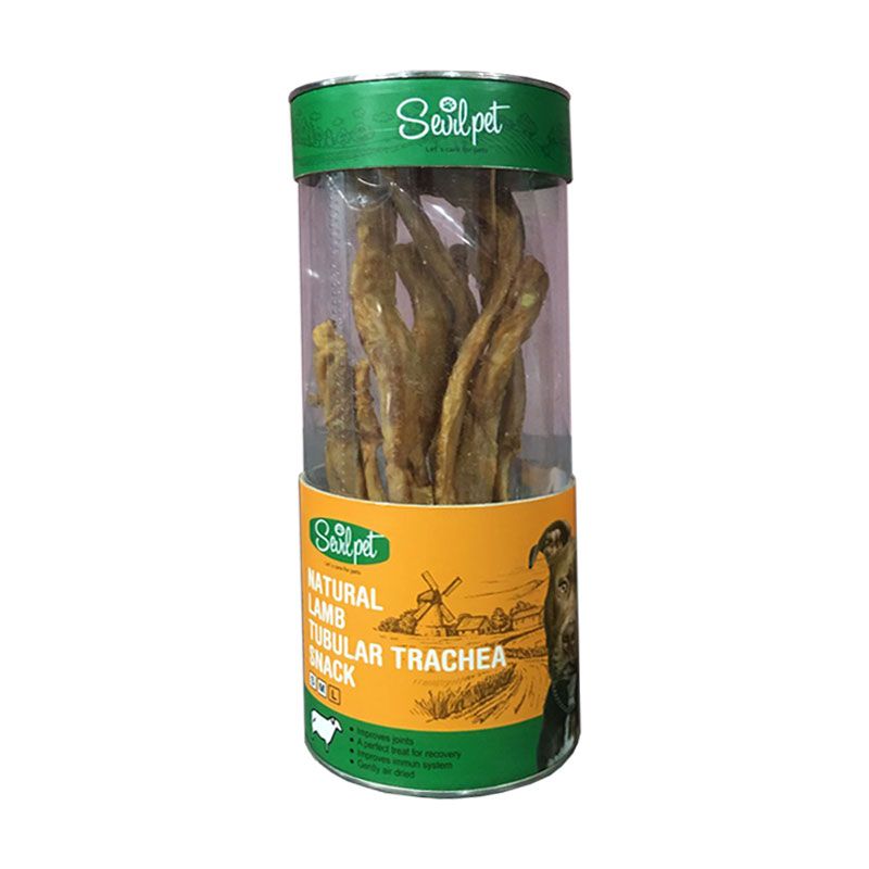 غذای تشویقی سگ سویل پت مدل lamb tubular trachea وزن 100 گرم