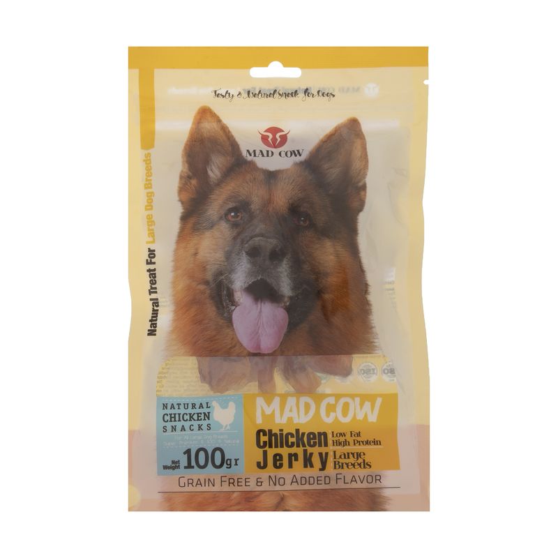 غذای تشویقی سگ مدکاو مدل chickenjerky کد 04 وزن 100 گرم