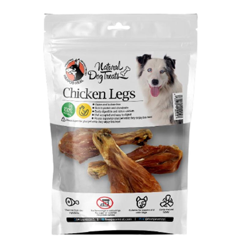 غذای تشویقی سگ هاپومیل مدل chicken leg وزن 100 گرم