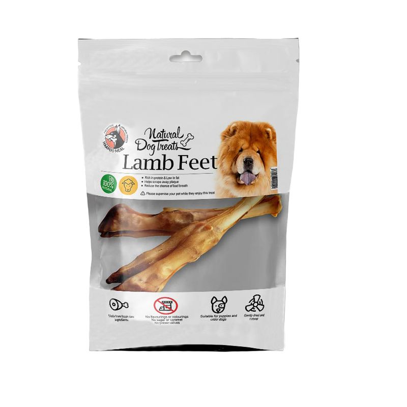 غذای تشویقی سگ هاپومیل مدل lamb feet کد 02 وزن 250 گرم