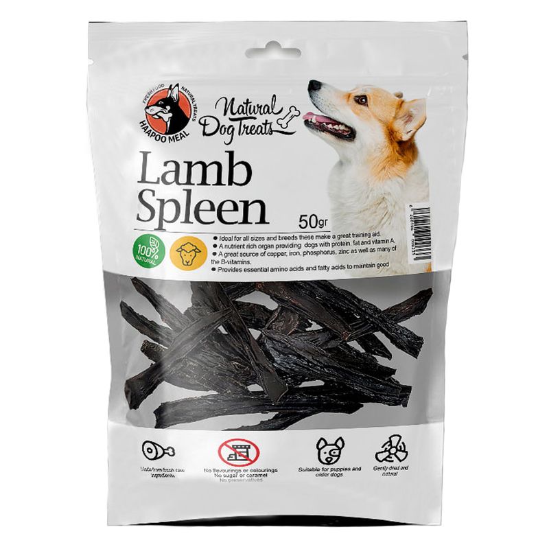 غذای تشویقی سگ هاپومیل مدل lamb spleen کد 04 وزن 50 گرم