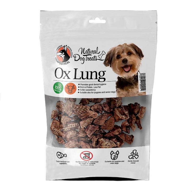 غذای تشویقی سگ هاپومیل مدل ox lung کد 15 وزن 60 گرم