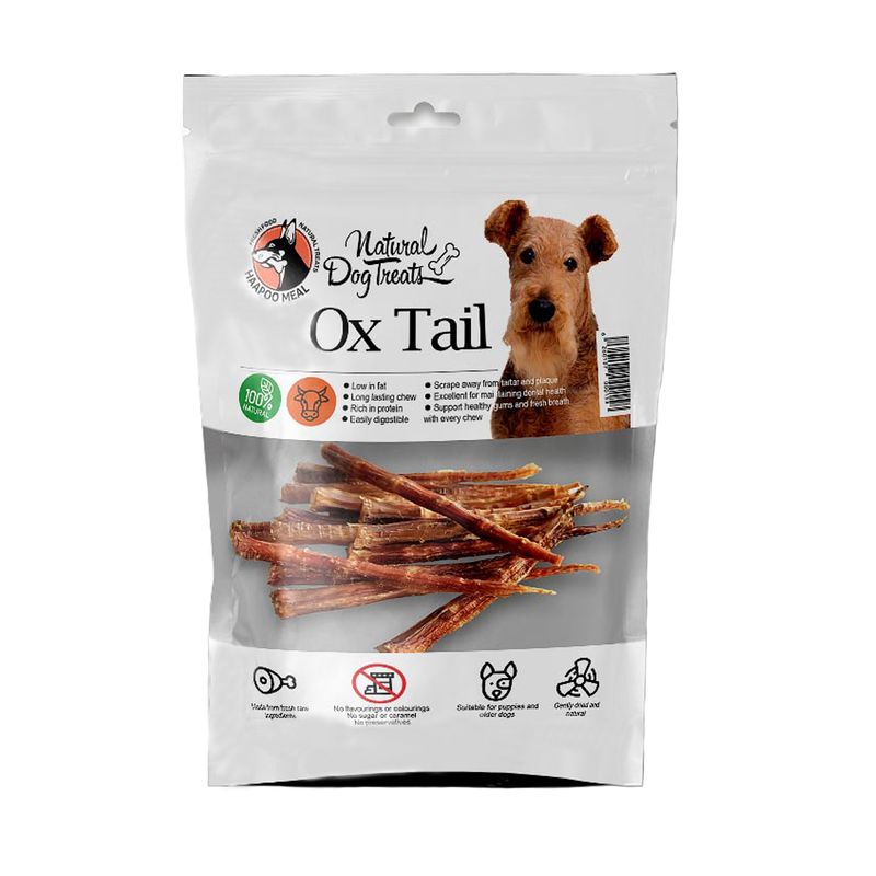 غذای تشویقی سگ هاپومیل مدل ox tail کد 14 وزن 100 گرم