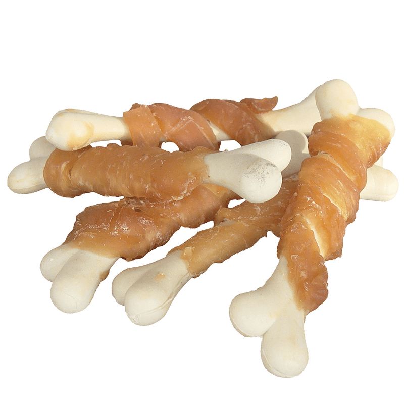 غذای تشویقی سگ کینگ چوی مدل chicken calcium bone وزن خالص 95 گرم