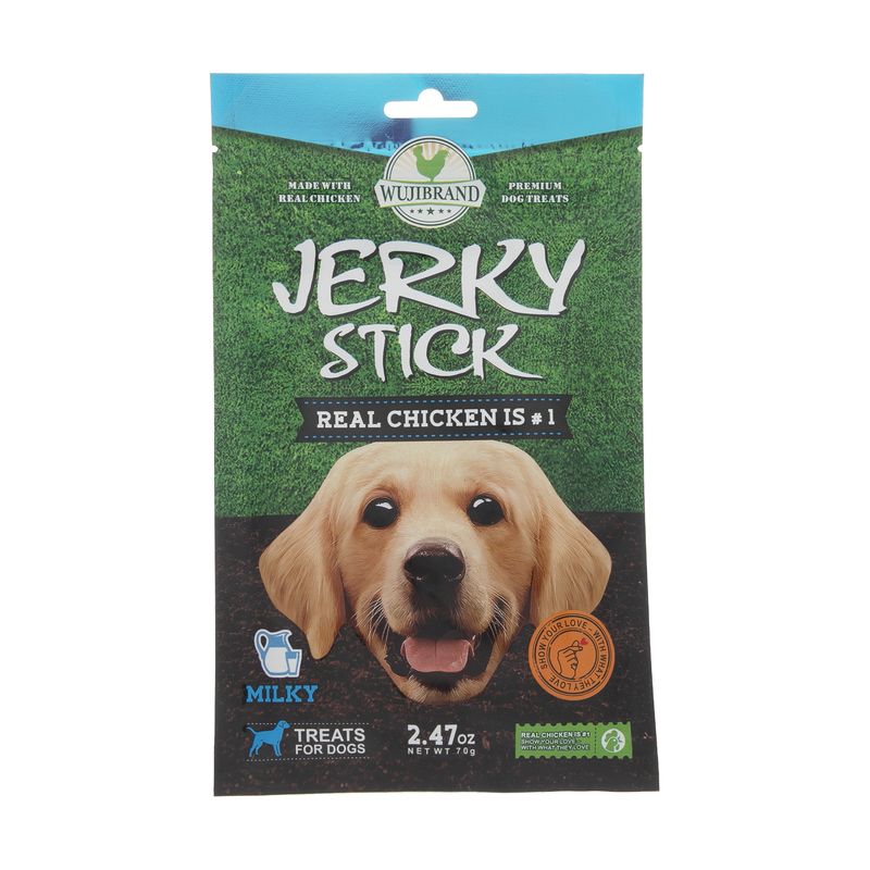 غذای تشویقی ووجی برند مدل jerky stick milky 905817 کد 1529 وزن 70 گرم