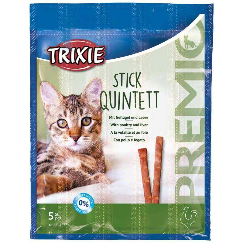 غذای تشویقی گربه تریکسی مدل stick quintett وزن 25 گرم