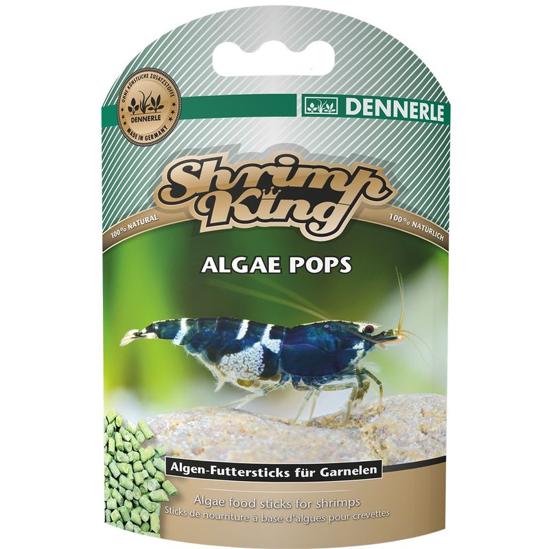 غذای جلبک میگو دنرله مدل shrimp king algae pops وزن40 گرم