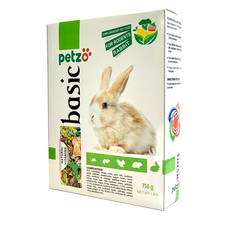 غذای خرگوش پتزو کد pzrabbit وزن 750 گرم