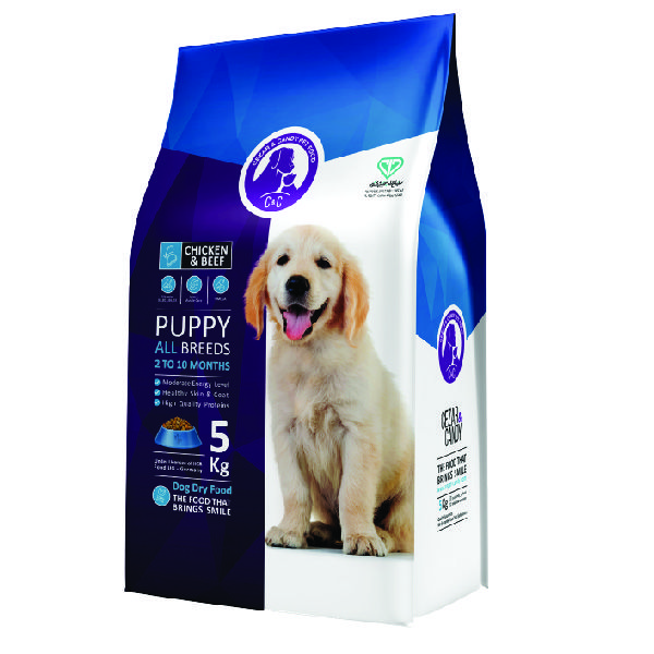 غذای خشک توله سگ سی اند سی مدل puppy وزن 5 کیلوگرم