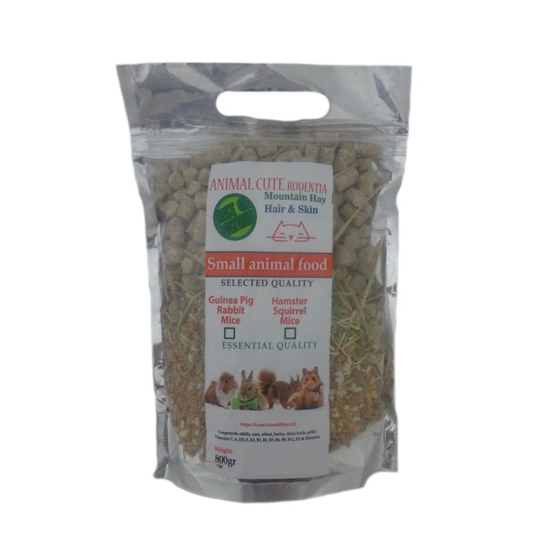 غذای خشک جوندگان انیمال کیوت مدل mixed وزن 800 گرم