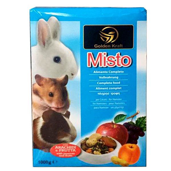 غذای خشک جوندگان گلدن کرافت مدل misto وزن 1000 گرم