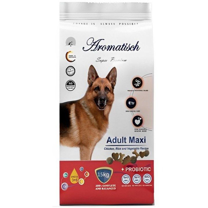 غذای خشک سگ آروماتیش مدل adult maxi beef وزن 15 کیلوگرم