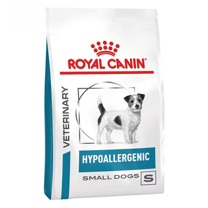غذای خشک سگ رویال کنین مدل veterinary diet hypoallergenic مناسب گوارش وزن 3.5 کیلوگرم
