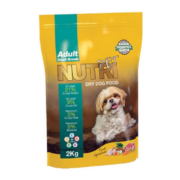 غذای خشک سگ نوتری پت مدل small breeds وزن 2 کیلوگرم