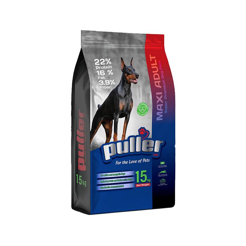 غذای خشک سگ نژاد بزرگ پولر مدل maxi adult super premium طعم مرغ وزن 15 کیلوگرم
