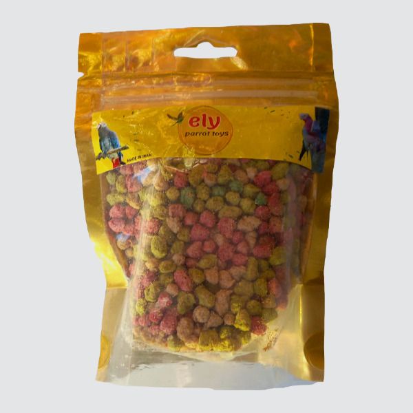 غذای خشک طوطی سانان الی مدل golden pelet وزن 50گرم