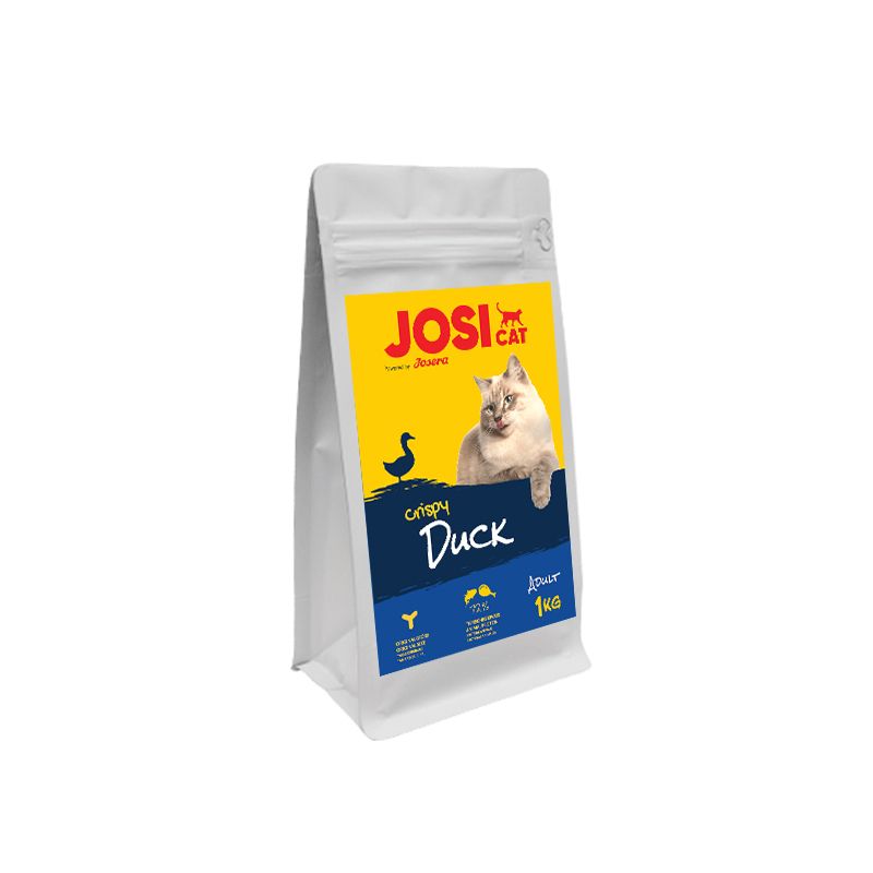 غذای خشک گربه بالغ جوسرا مدل josi cat crispy طعم اردک وزن 1 کیلوگرم