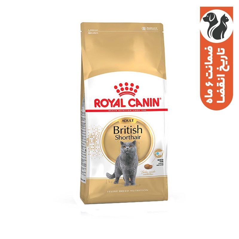 غذای خشک گربه بریتیش رویال کنین مدل british shorthair وزن 10 کیلوگرم