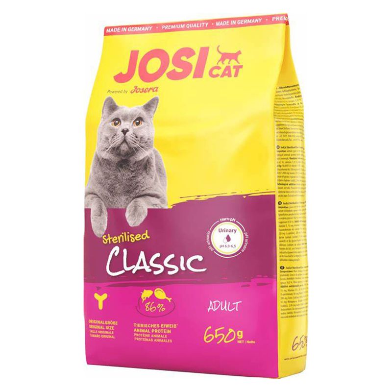 غذای خشک گربه جوسرا مدل classic وزن 650 گرم