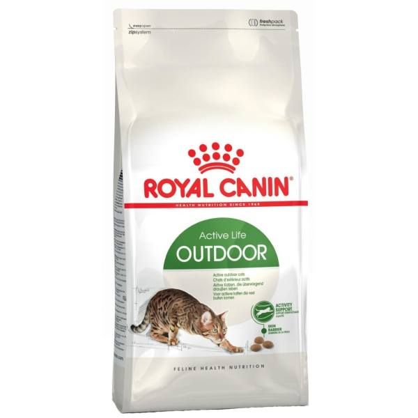 غذای خشک گربه رویال کنین مدل outdoor cat وزن 2 کیلوگرم