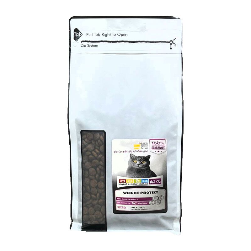 غذای خشک گربه عقیم شهرپت مدل pronature weight protect وزن 1 کیلوگرم