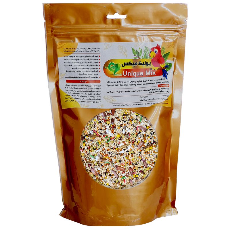 غذای طوطی سانان فینکس مدل unique mix وزن 1 کیلوگرم