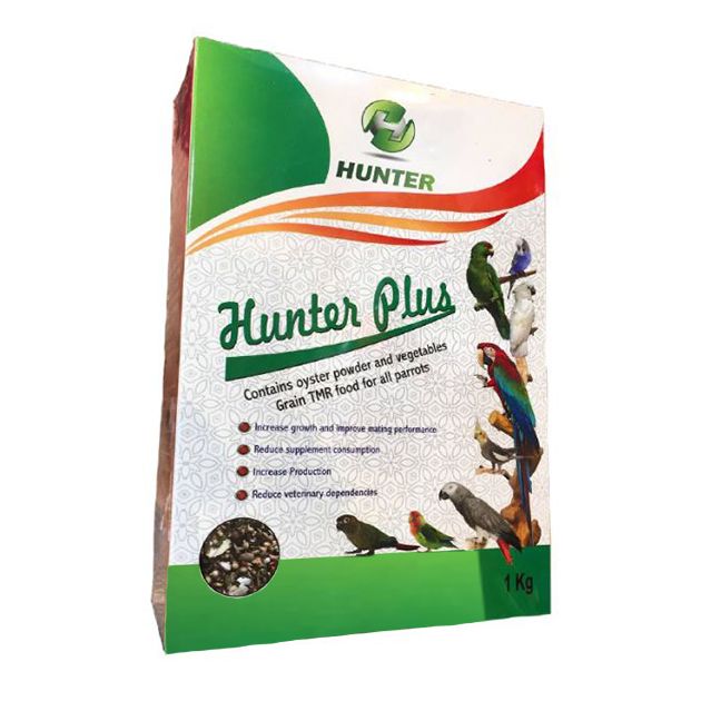 غذای طوطی سانان هانتر مدل hunter plus وزن 1 کیلوگرم