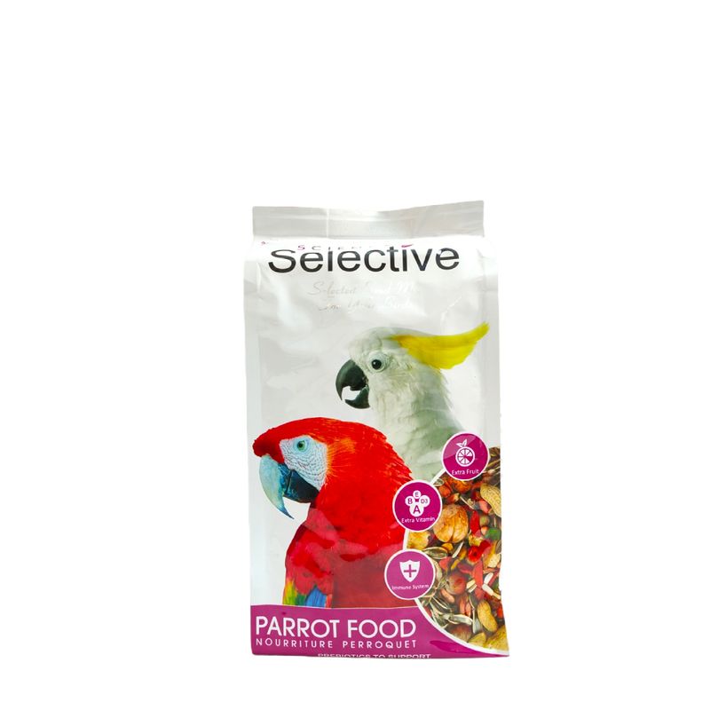 غذای طوطی سلکتیو مدل parrot food وزن 1 کیلوگرم