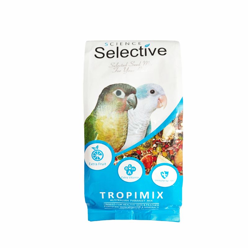 غذای طوطی سلکتیو مدل tropimix وزن 1 کیلوگرم