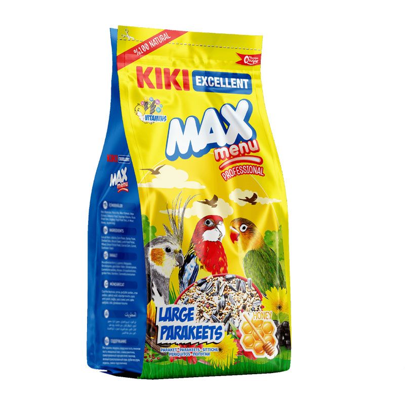 غذای عروس هلندی و طوطی سانان کیکی مدل max menu large parakeets وزن 500 گرم